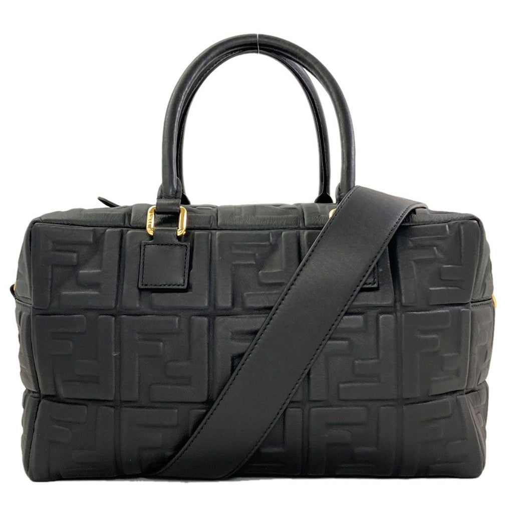 Fendi Zucca Pattern Embossed 2-Way Handbag Calf