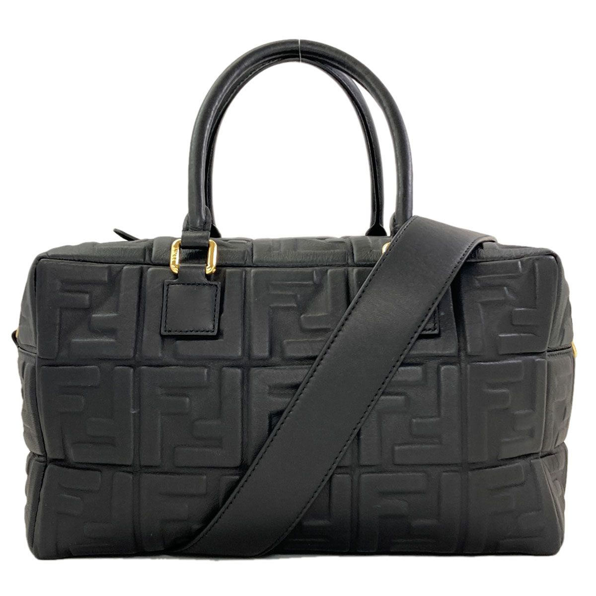 Fendi Zucca Pattern Embossed 2-Way Handbag Calf