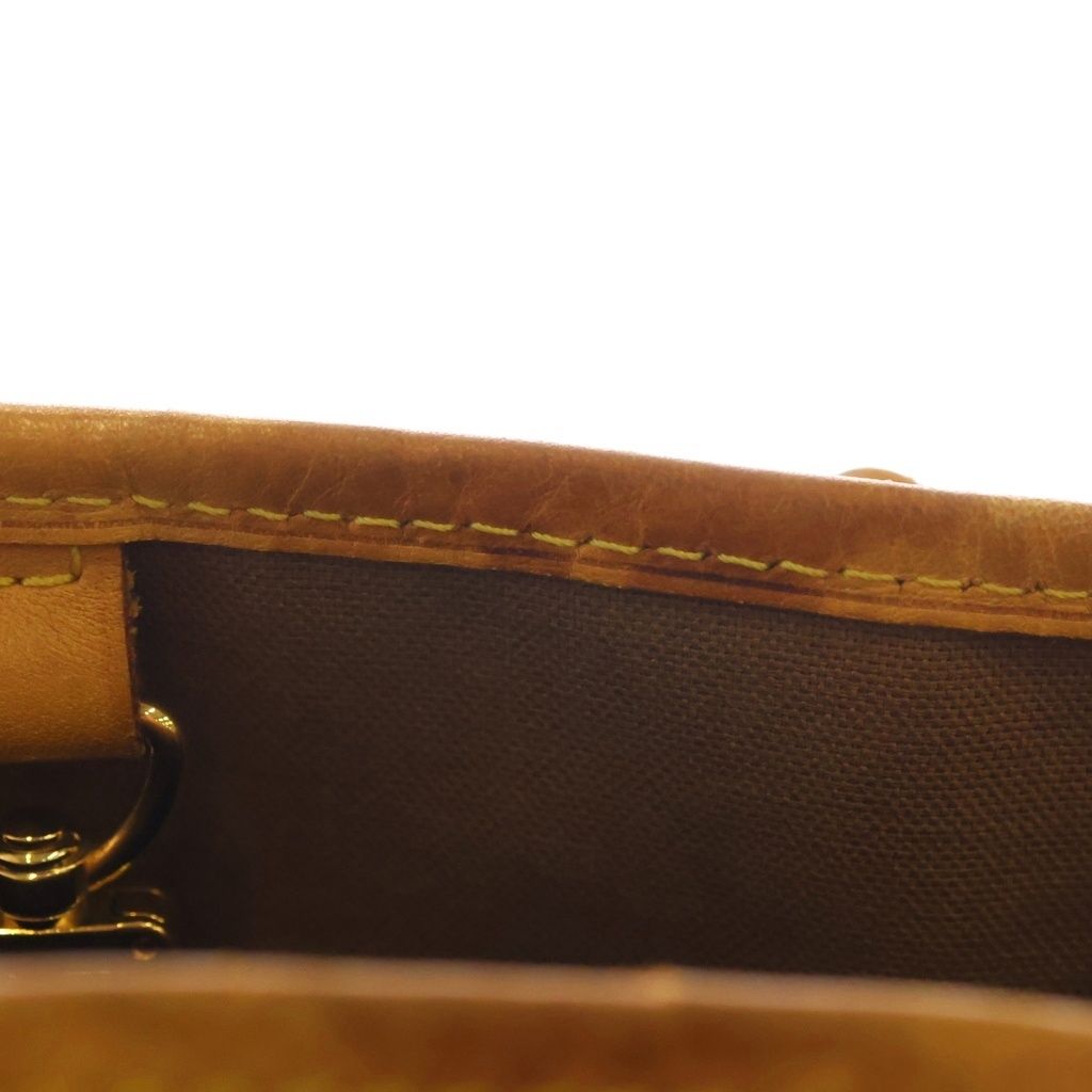 Louis Vuitton Monogram Batignolles Vertical Tote Brown Leather Gold — view 8