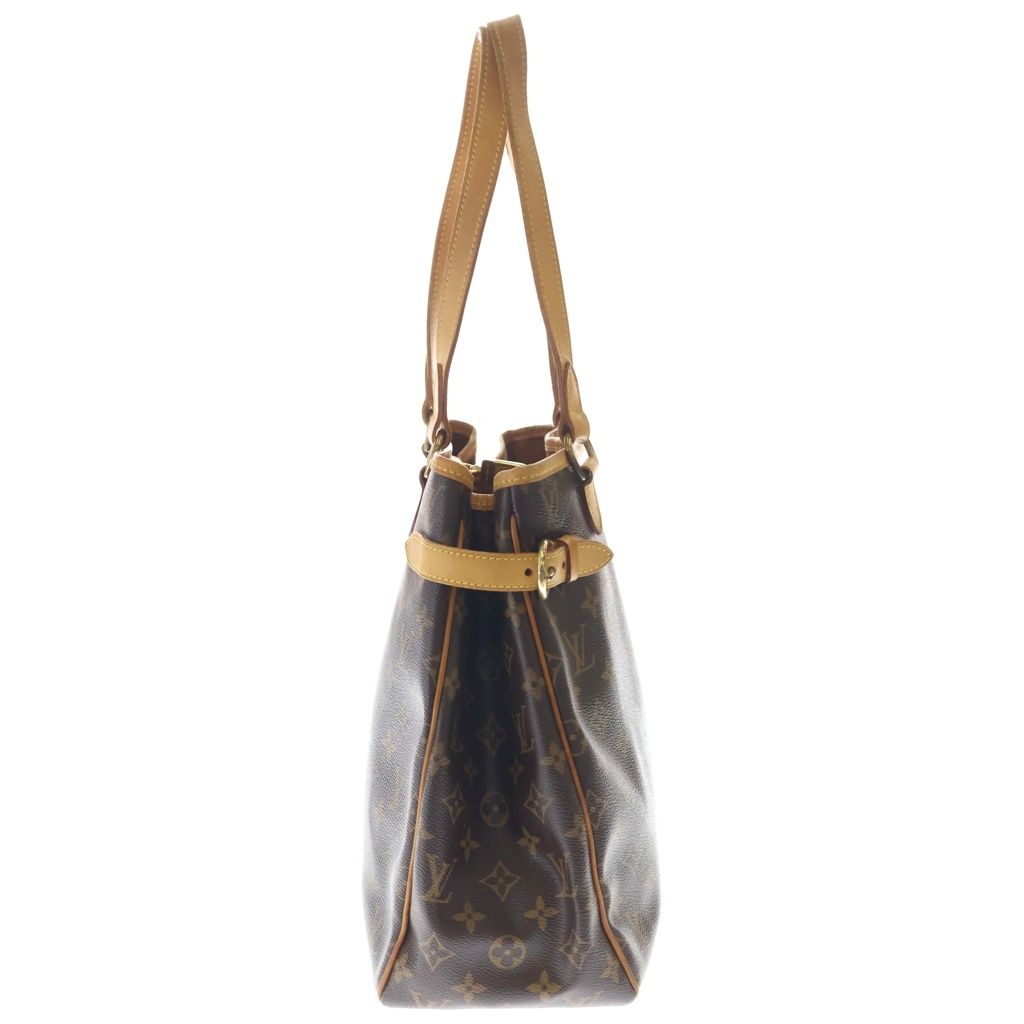 Louis Vuitton Monogram Batignolles Vertical Tote Brown Leather Gold — view 3