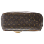 Louis Vuitton Monogram Batignolles Vertical Tote Brown Leather Gold — view 4