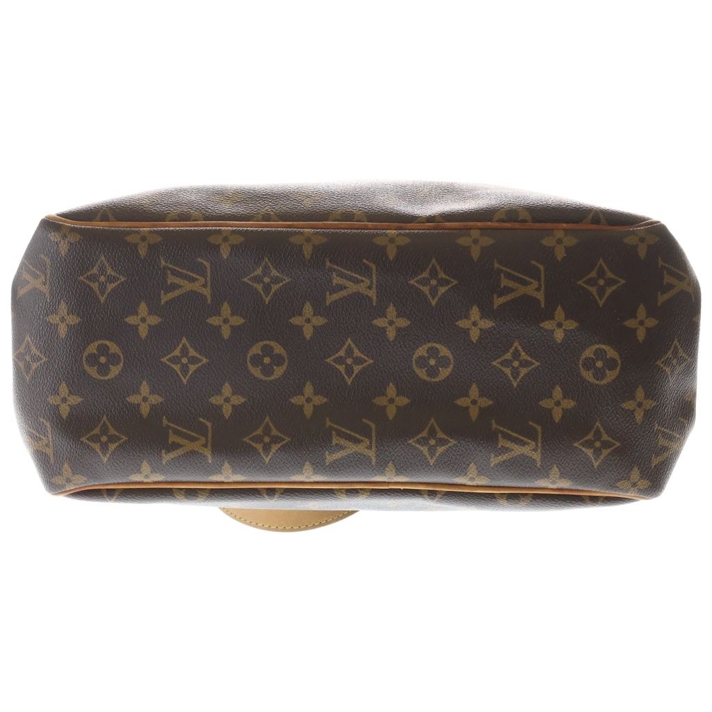 Louis Vuitton Monogram Batignolles Vertical Tote Brown Leather Gold — view 4