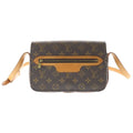 Louis Vuitton Monogram Saint Germain 24 Shoulder Bag Brown Leather Gold