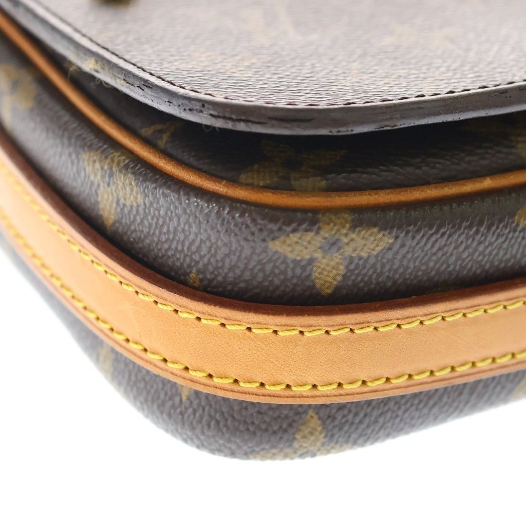 Louis Vuitton Monogram Saint Germain 24 Shoulder Bag Brown Leather Gold — view 5