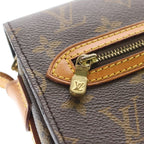 Louis Vuitton Monogram Saint Germain 24 Shoulder Bag Brown Leather Gold — view 6