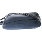 Loewe Puzzle Sling Bag Blue Black Leather Nylon Silver — view 4
