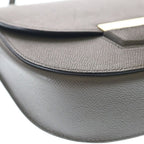 Celine Trotter Shoulder Bag Gray Leather Gold — view 5