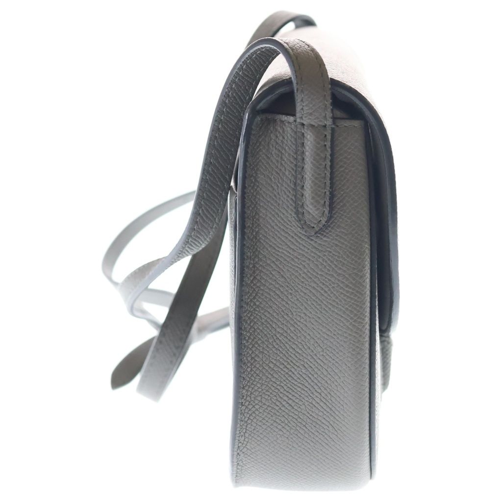 Celine Trotter Shoulder Bag Gray Leather Gold — view 3