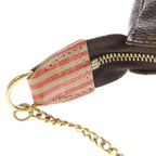Louis Vuitton Monogram Mini Pochette Trunk & Lock Pouch Case Brown Gold — view 6