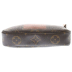 Louis Vuitton Monogram Mini Pochette Trunk & Lock Pouch Case Brown Gold — view 4