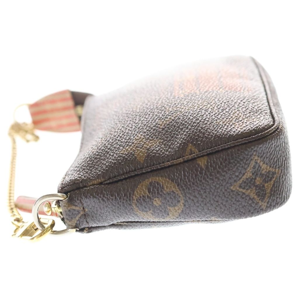 Louis Vuitton Monogram Mini Pochette Trunk & Lock Pouch Case Brown Gold — view 3