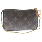 Louis Vuitton Monogram Mini Pochette Trunk & Lock Pouch Case Brown Gold — view 2