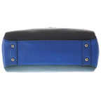 Bottega Veneta Piazza Small Intrecciato Leather 2-Way Bag Silver Green Blue — view 4