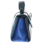 Bottega Veneta Piazza Small Intrecciato Leather 2-Way Bag Silver Green Blue — view 3