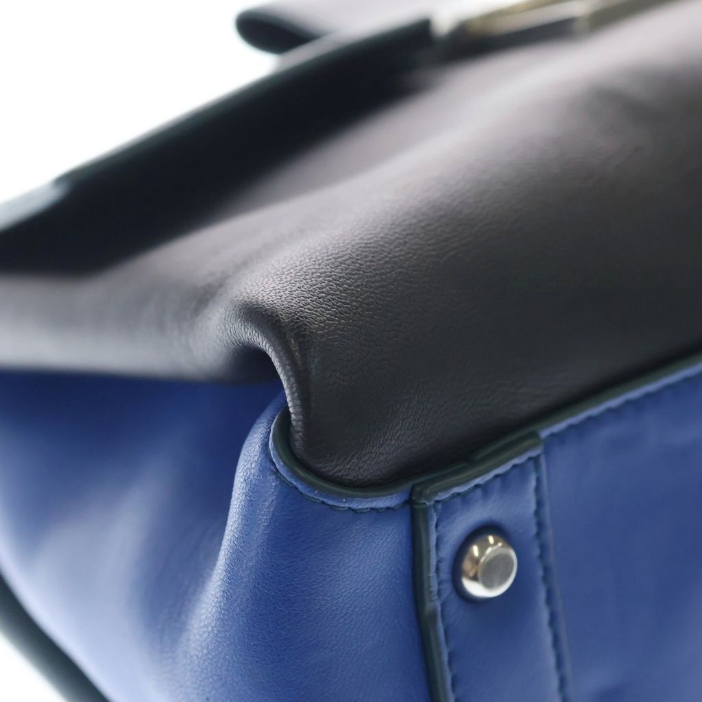 Bottega Veneta Piazza Small Intrecciato Leather 2-Way Bag Silver Green Blue — view 5