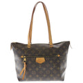 Louis Vuitton Monogram Jena PM Tote Brown Leather