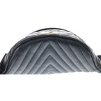 Louis Vuitton New Wave Leather Bum Body Waist Bag Pouch Black — view 4