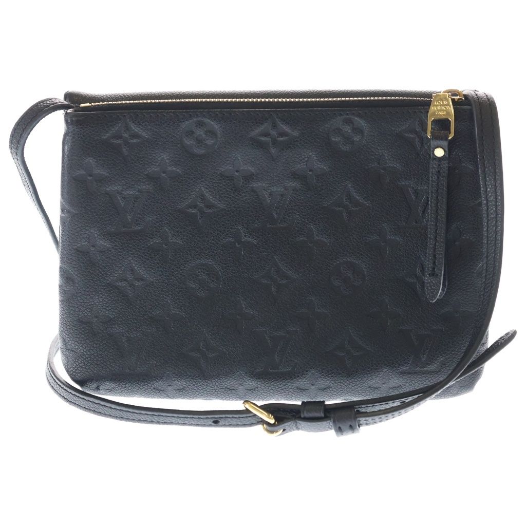Louis Vuitton Monogram Empreinte Twice Leather Shoulder Bag Gold Black — view 2