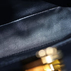 Fendi Peekaboo Leather Gold 2-Way Shoulder Bag Black — view 8