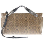 Loewe Anagram Missy Small Leather 2-Way Bag Silver Black Brown
