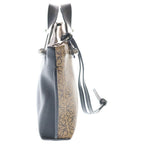 Loewe Anagram Missy Small Leather 2-Way Bag Silver Black Brown — view 3