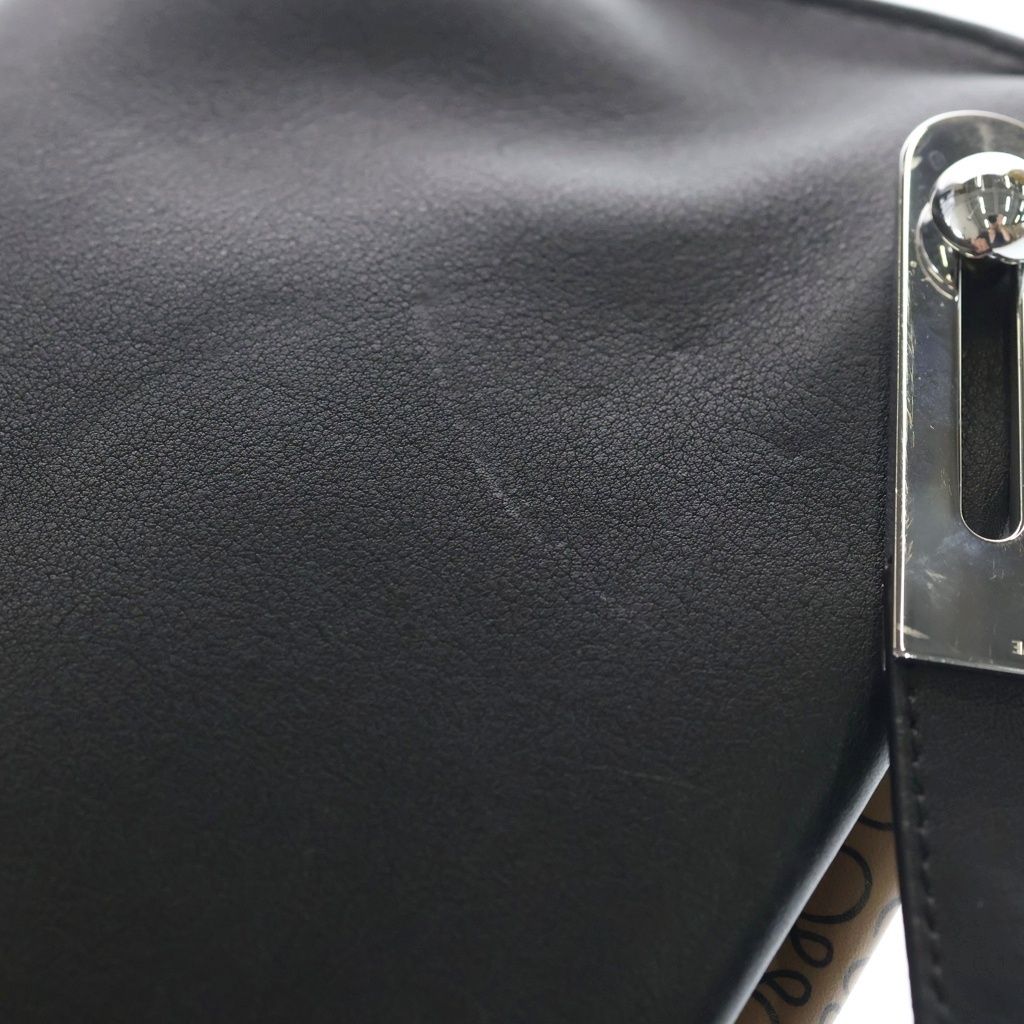 Loewe Anagram Missy Small Leather 2-Way Bag Silver Black Brown — view 8