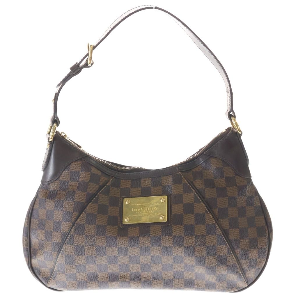 Louis Vuitton Damier Thames GM Shoulder Bag Leather Brown