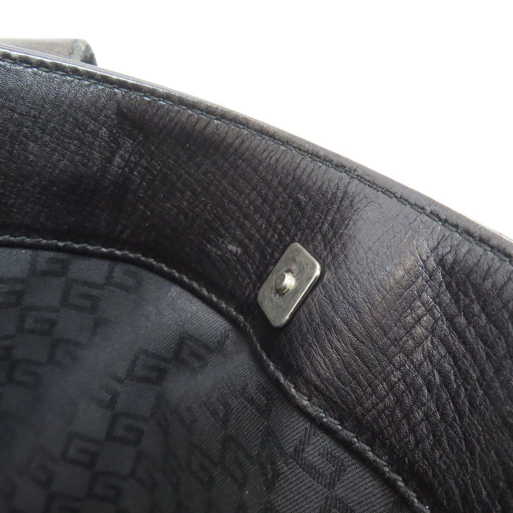 Gucci Logo Handbag Leather — view 9