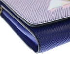 Louis Vuitton Epi Portefeuille Twist Chain Flamingo Leather Shoulder Bag Wallet — view 5