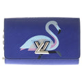 Louis Vuitton Epi Portefeuille Twist Chain Flamingo Leather Shoulder Bag Wallet