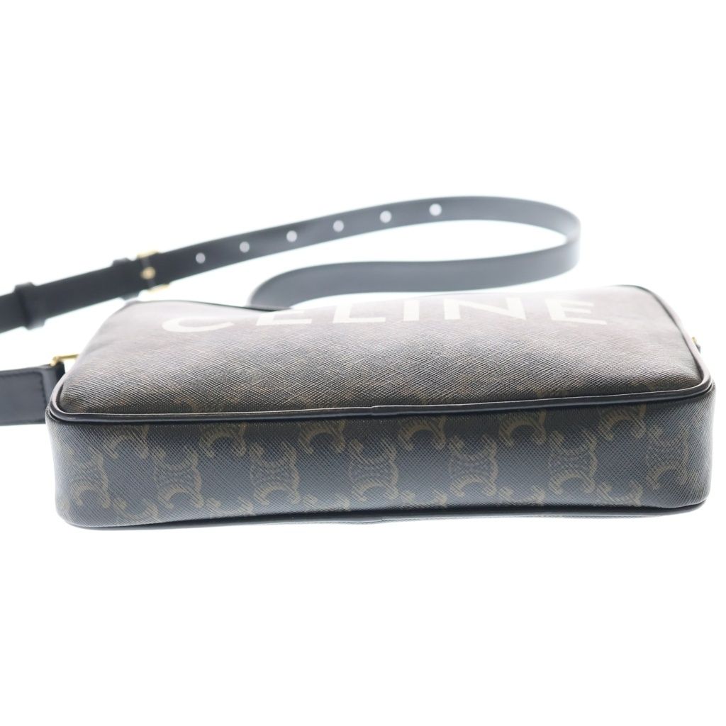 Celine Triomphe Shoulder Bag Brown — view 4