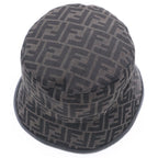 Fendi Zucca Pattern FF Logo Bucket Hat Brown — view 6