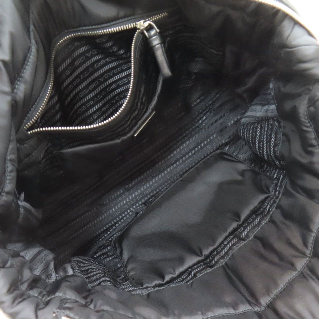 Prada Logo Quilted Tote Nylon — view 5