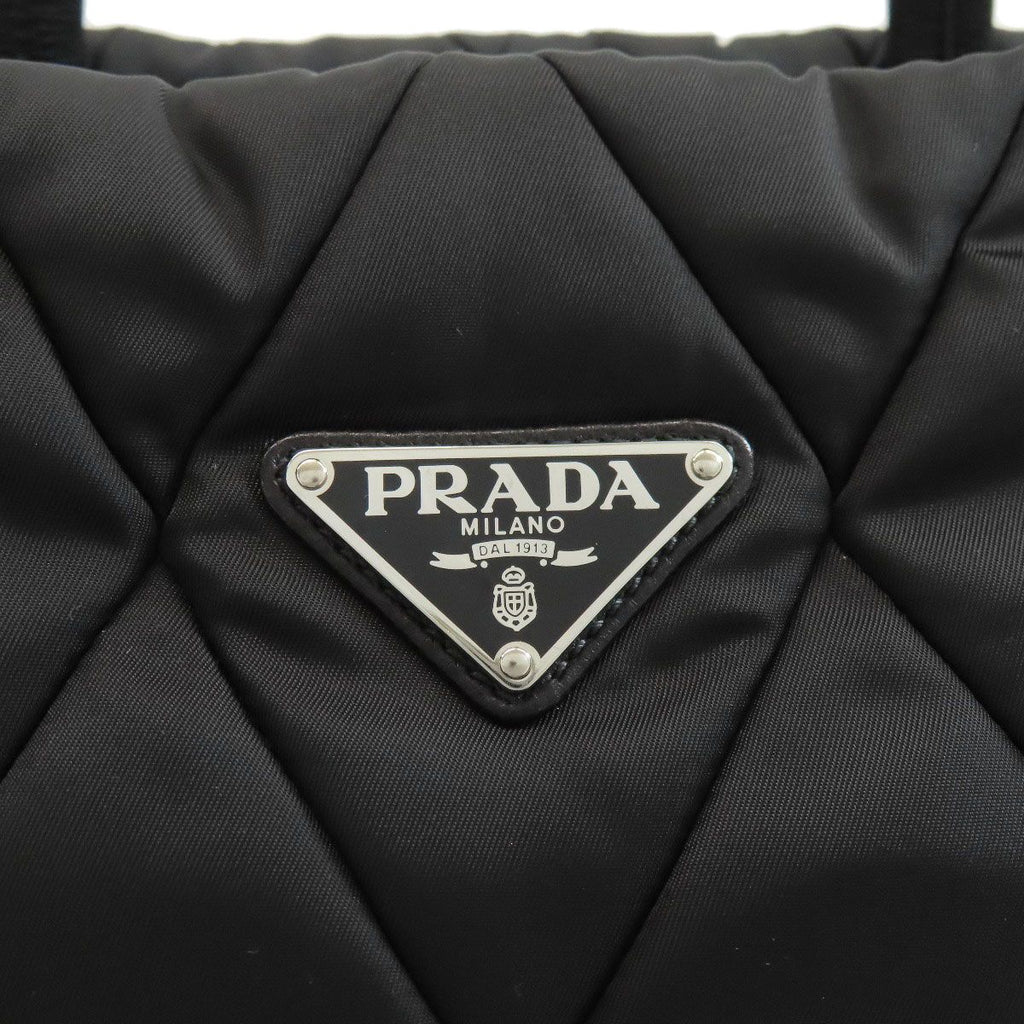 Prada Logo Quilted Tote Nylon — view 7