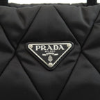 Prada Logo Quilted Tote Nylon — view 7