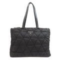 Prada Logo Quilted Tote Nylon