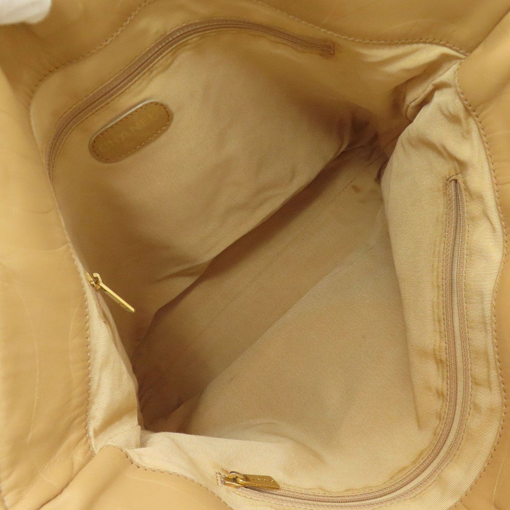 Chanel CC Logo Gold Tote Calf — view 5