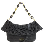 Loewe Ora 2-Way Handbag Raffia Leather