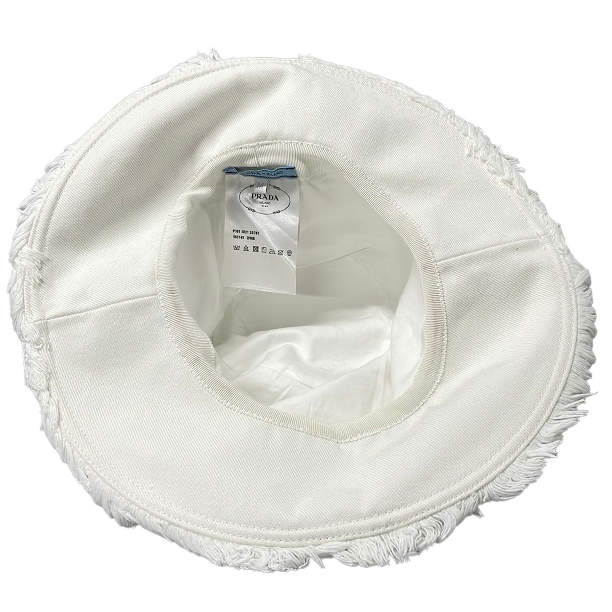Prada Hat M White Cotton — view 4