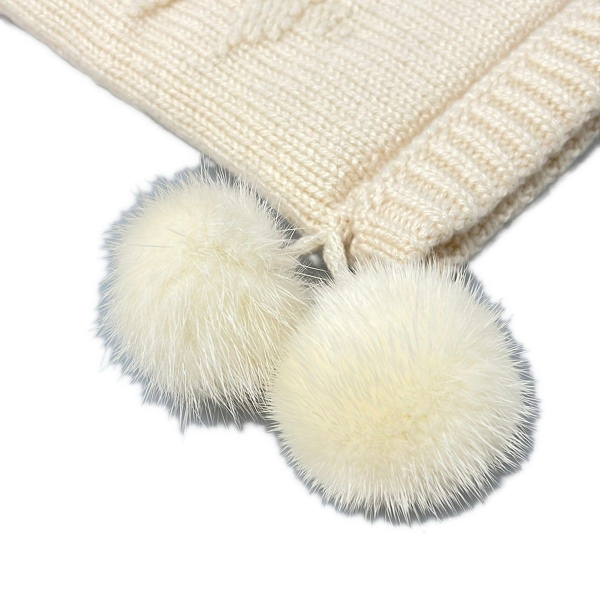 Louis Vuitton Gloves 23 Ivory Mittens Cashmere — view 7