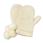 Louis Vuitton Gloves 23 Ivory Mittens Cashmere — view 6