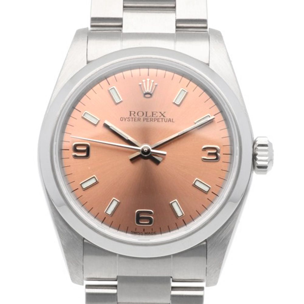 Rolex Oyster Perpetual Watch Stainless Steel Automatic Winding Overhauled a