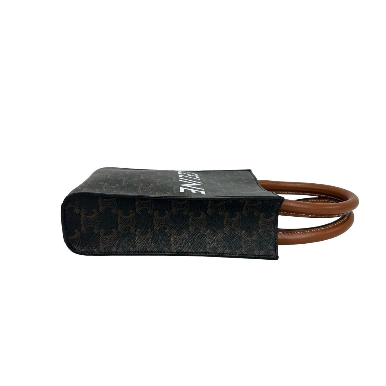 Celine Vertical Cover Mini Leather 2-Way Shoulder Bag Brown — view 6