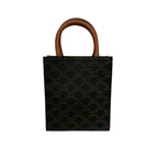 Celine Vertical Cover Mini Leather 2-Way Shoulder Bag Brown — view 3