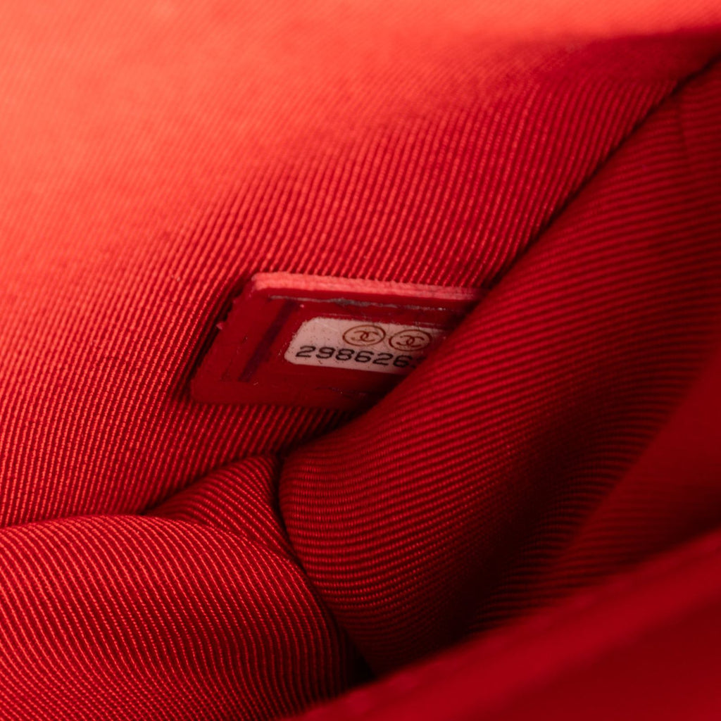 Chanel Mini Back to Flap Chain Red Quilted Lambskin Leather — view 3