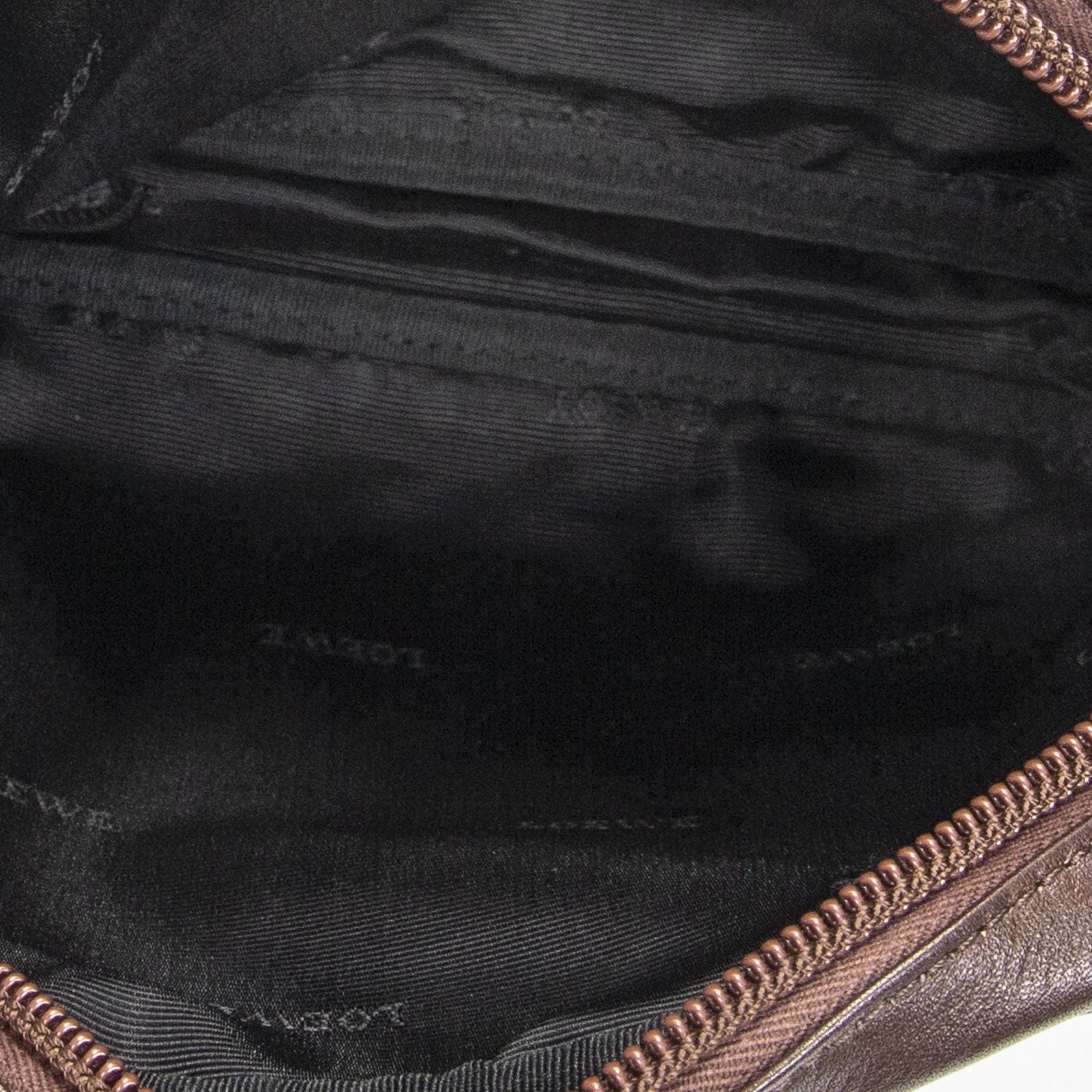 Loewevintage Anagram Crossbody Brown Calfskin Leather — view 9