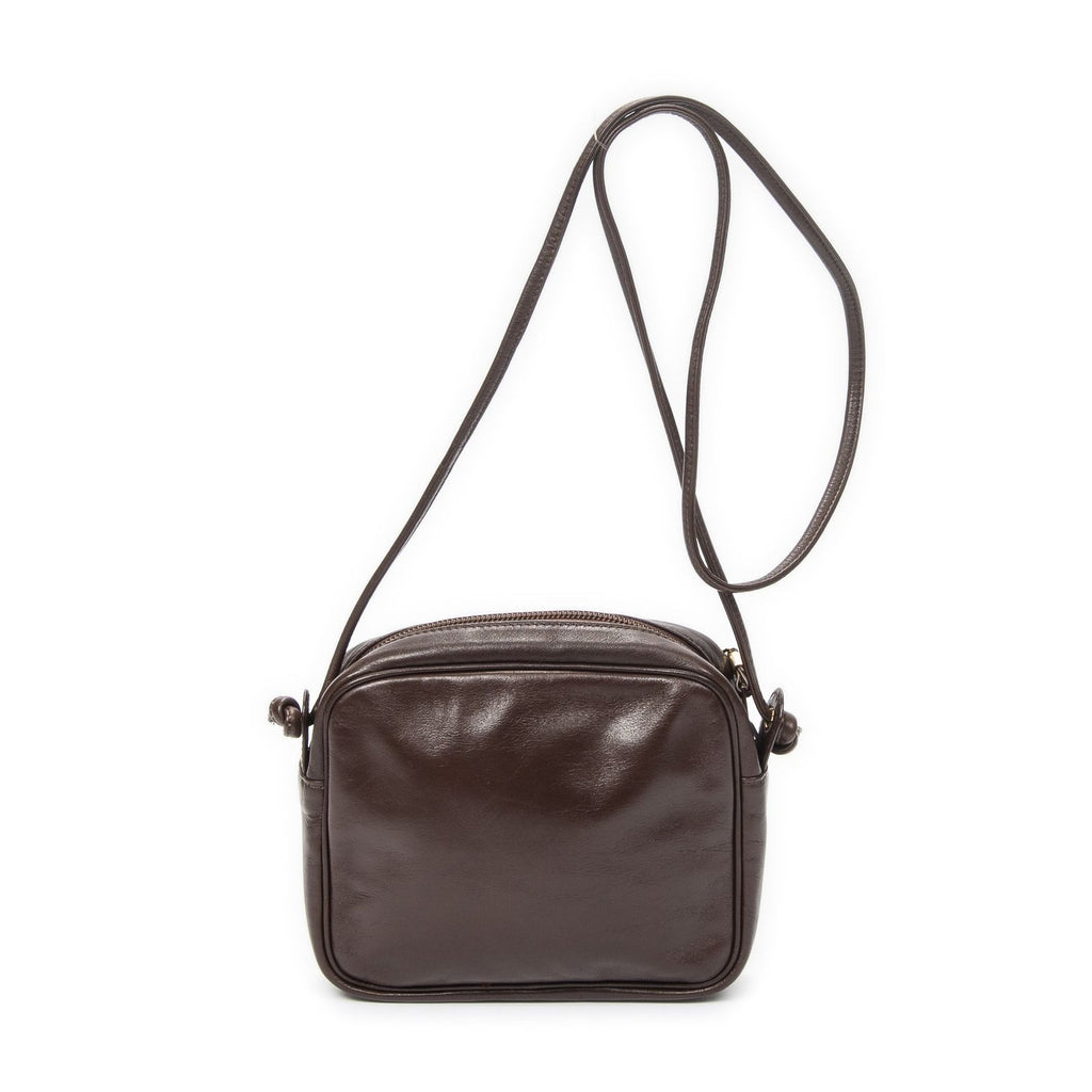 Loewevintage Anagram Crossbody Brown Calfskin Leather — view 5