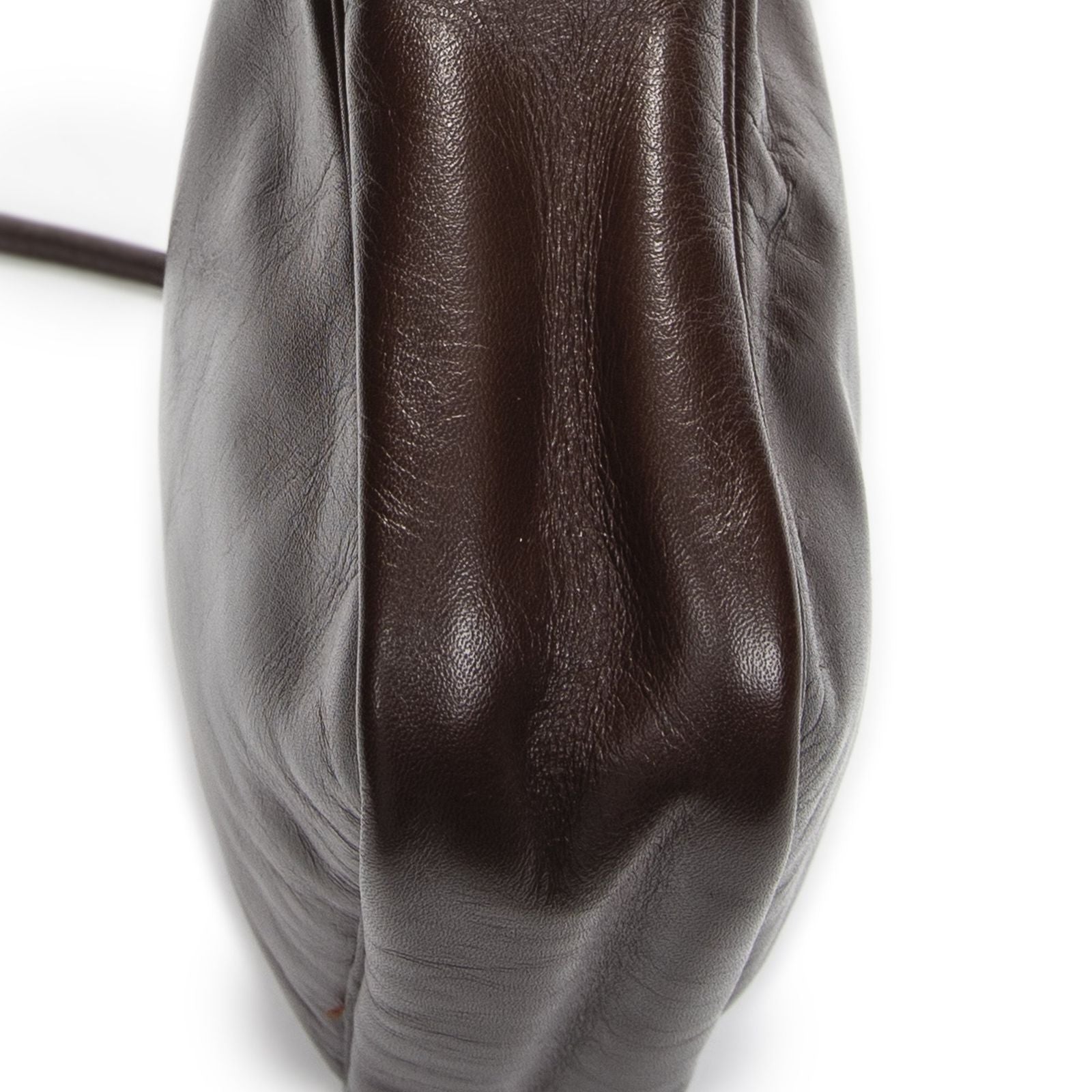 Loewevintage Anagram Crossbody Brown Calfskin Leather — view 8