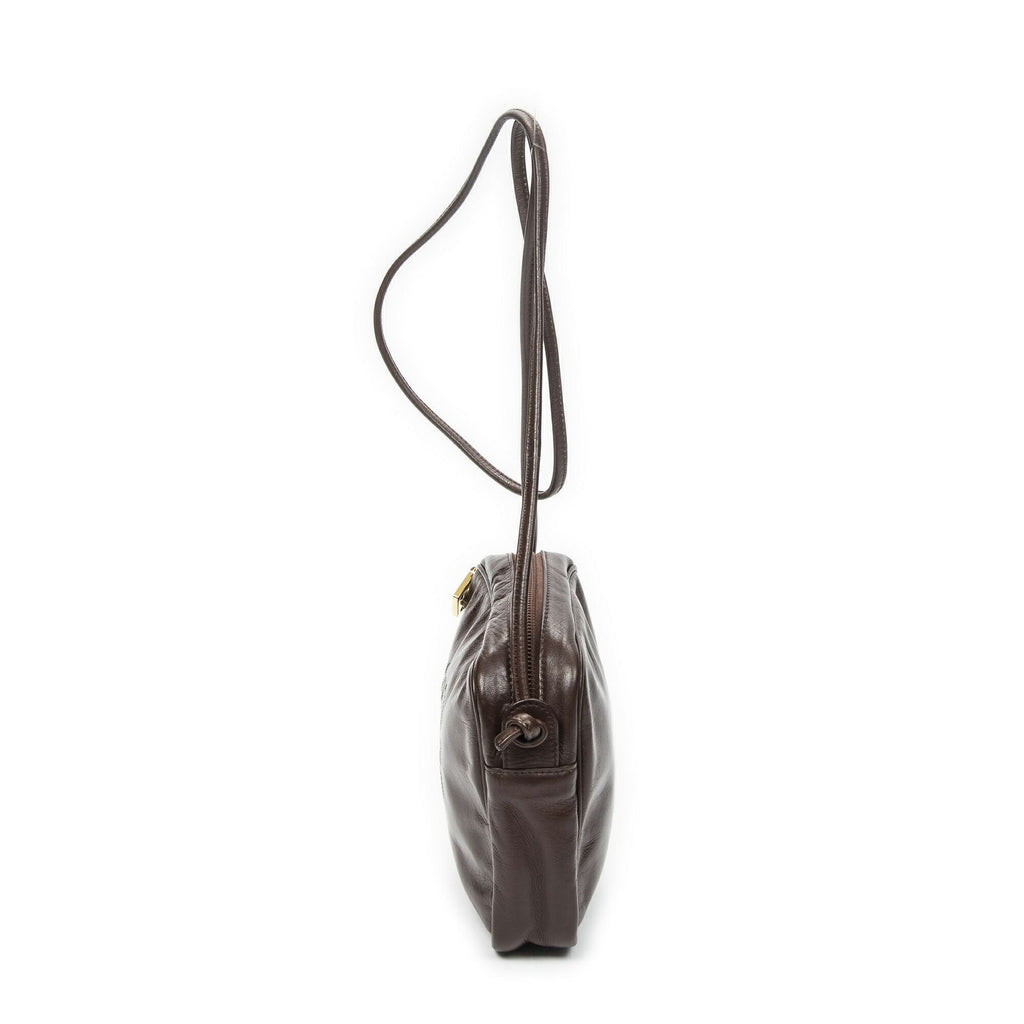 Loewevintage Anagram Crossbody Brown Calfskin Leather — view 3