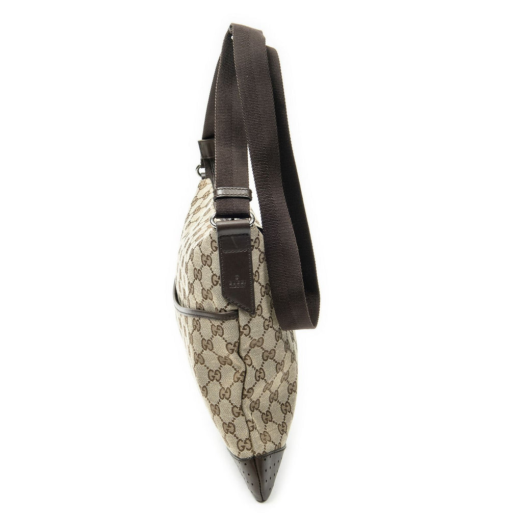 Gucci Web Media Messenger Beige Brown GG Canvas — view 3